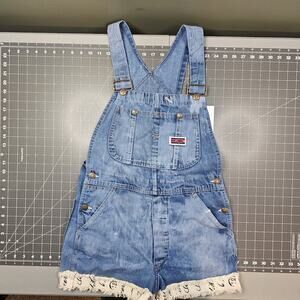 Vintage Big Mac Overalls Shorts Womens 30 Square Back Cottage Country Farm Girl